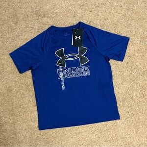 Under Armour Blue Short Sleeve Kids Tee
